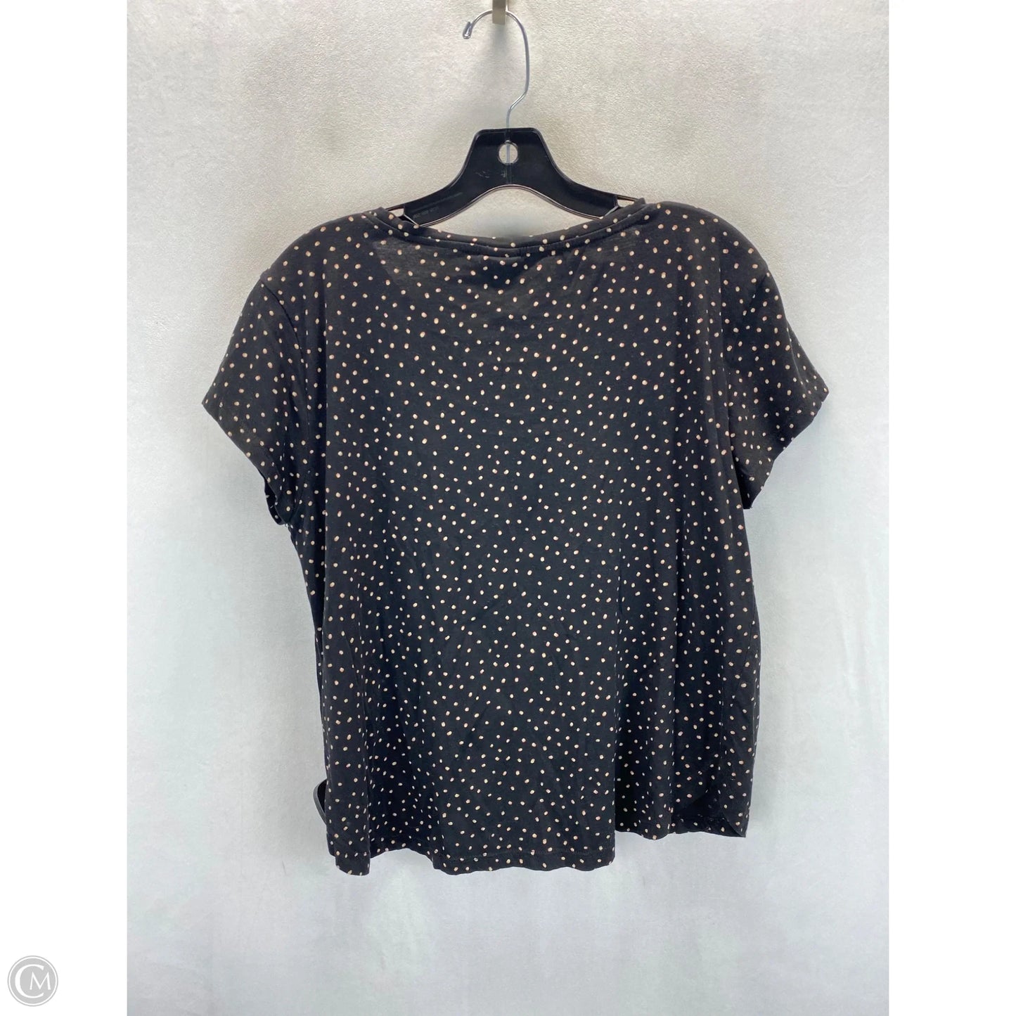 Top Short Sleeve By H&m In Polkadot Pattern, Size: M