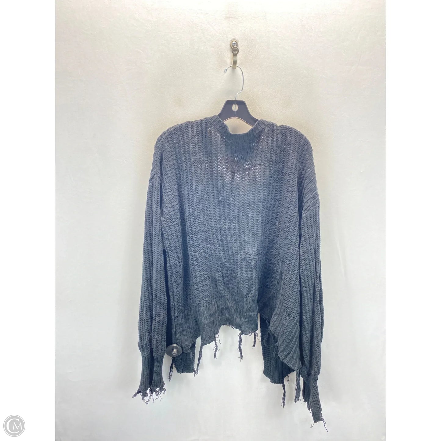 Sweater Cardigan By Cato In Black, Size: L