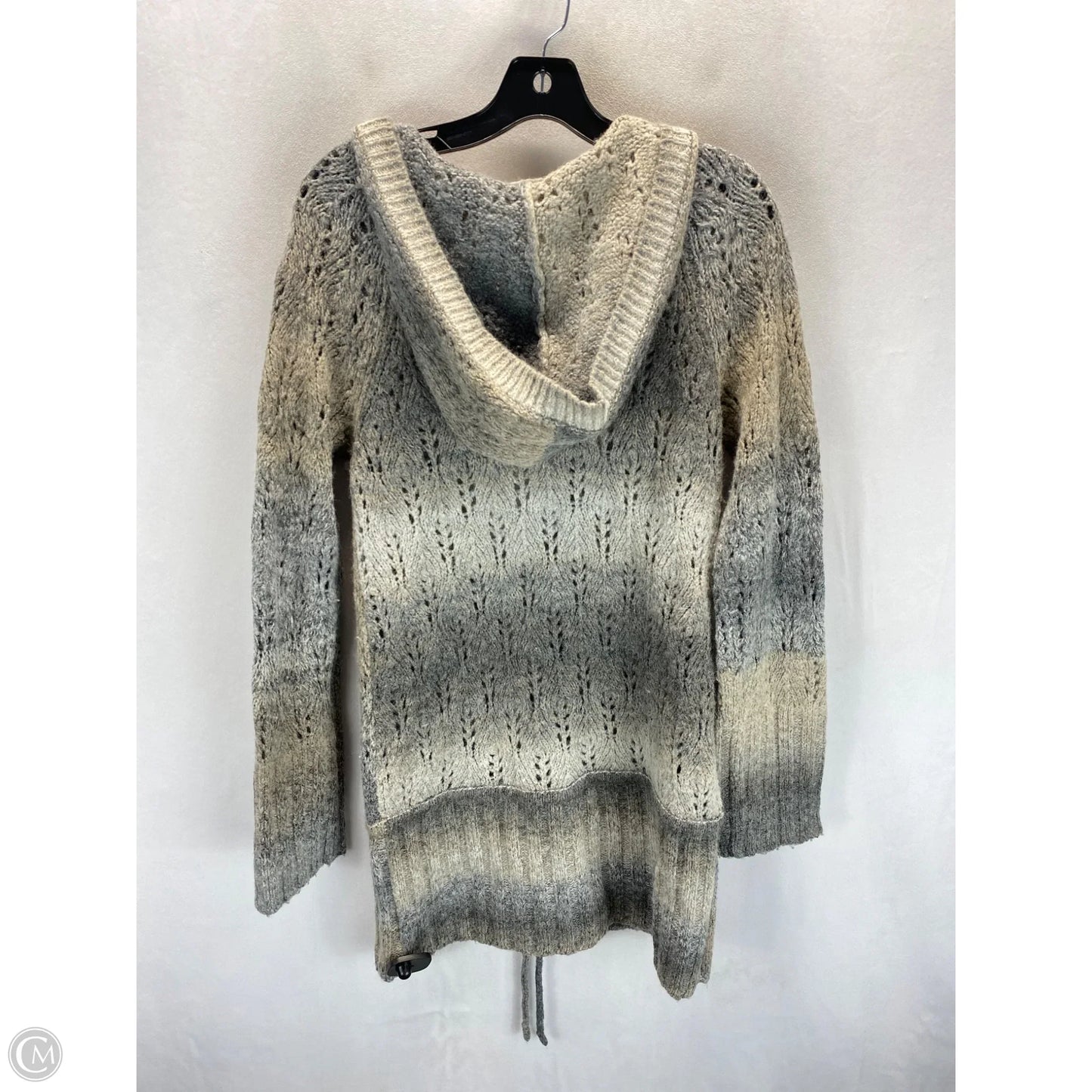 Sweatshirt Hoodie By Dkny In Grey, Size: L