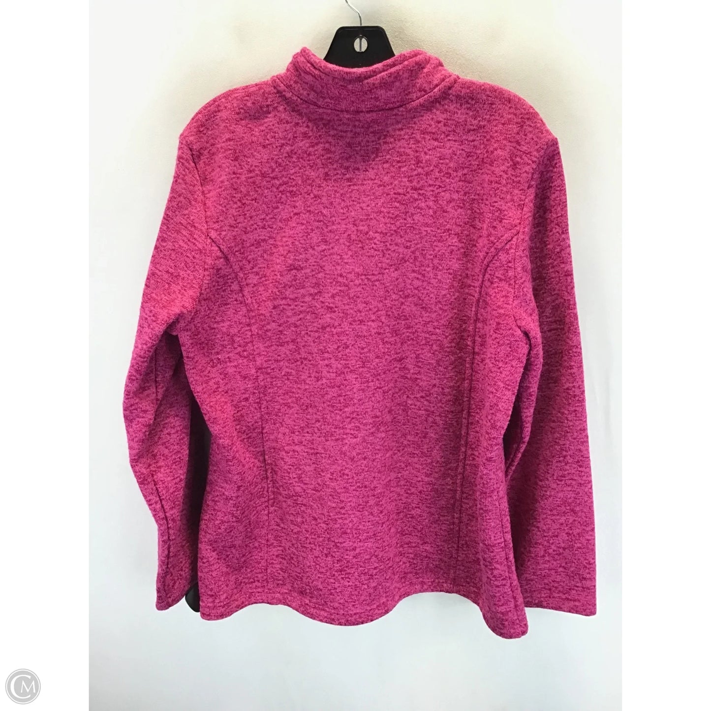 Athletic Jacket By Karen Scott In Pink, Size: L