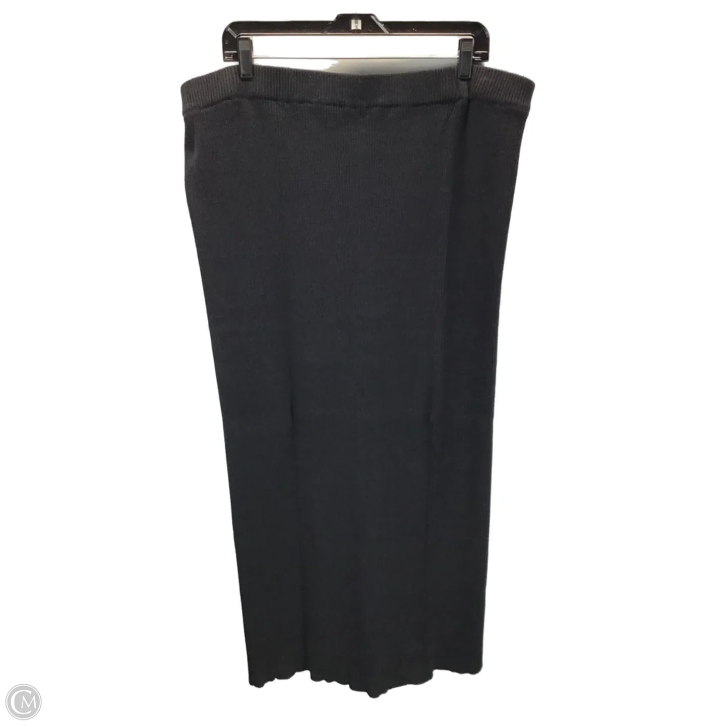 Skirt Midi By Eloquii In Black & Gold, Size: 1x