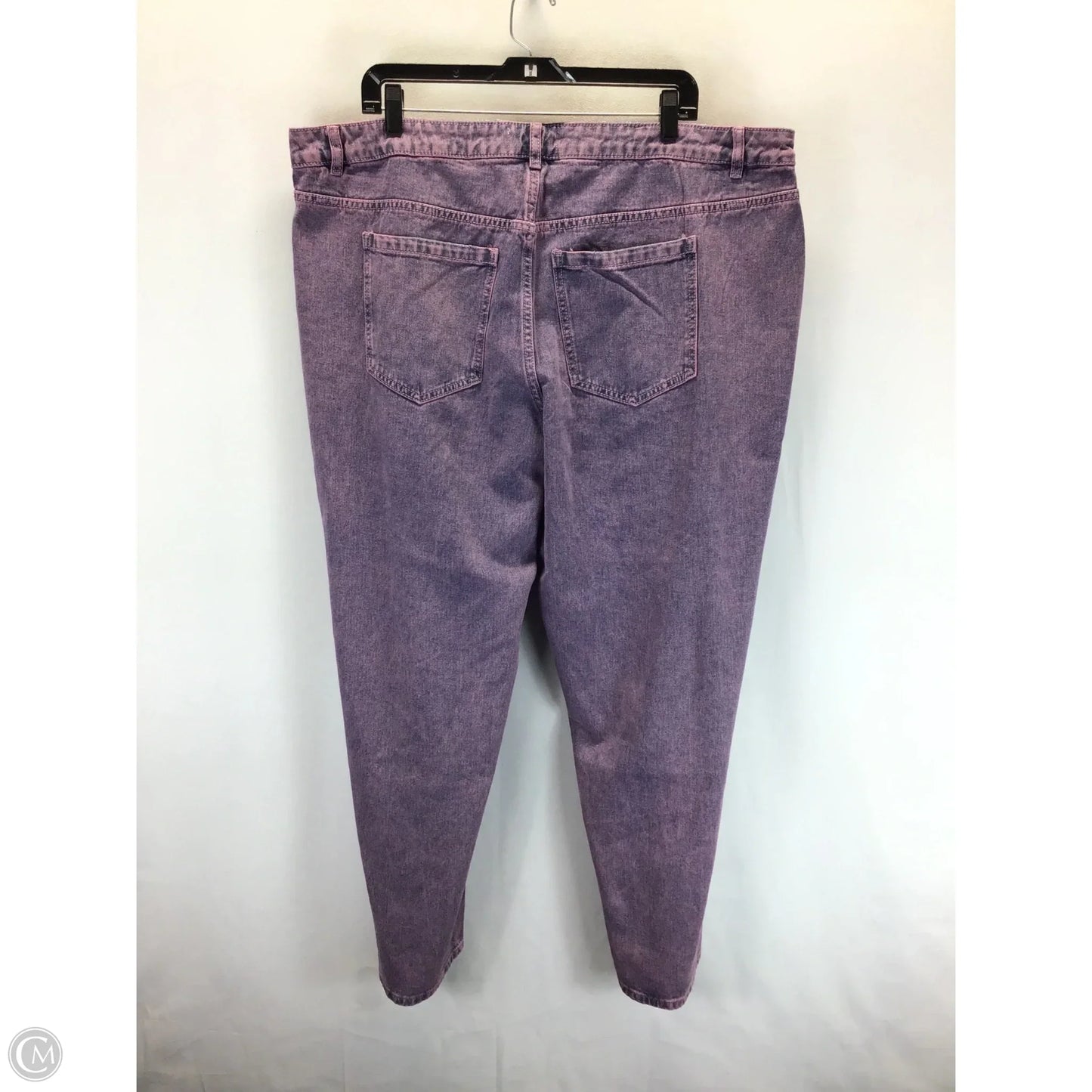 Jeans Wide Leg By Eloquii In Purple, Size: 18