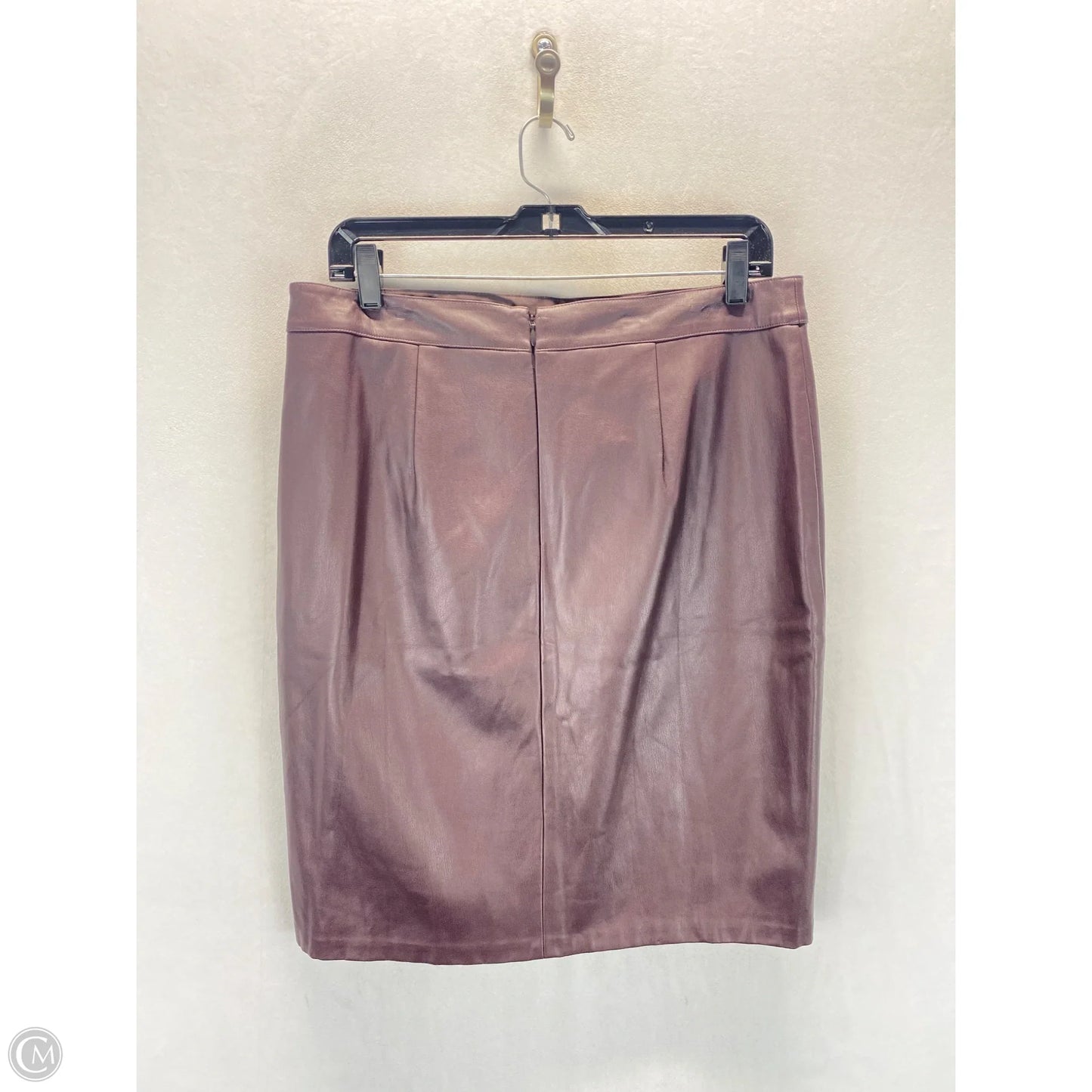 Skirt Midi By Loft In Maroon, Size: 10
