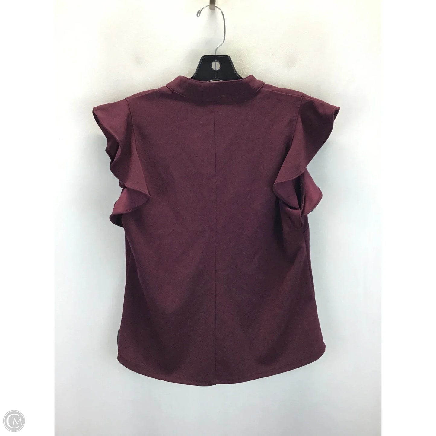 Top Sleeveless By New York And Co In Maroon, Size: M