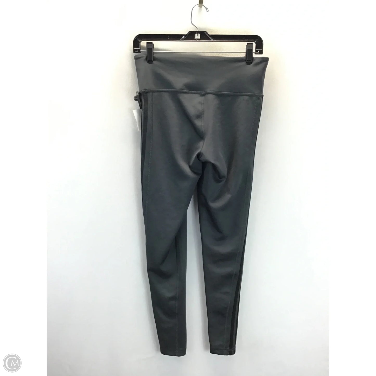 Athletic Leggings By Adidas In Grey, Size: Mp