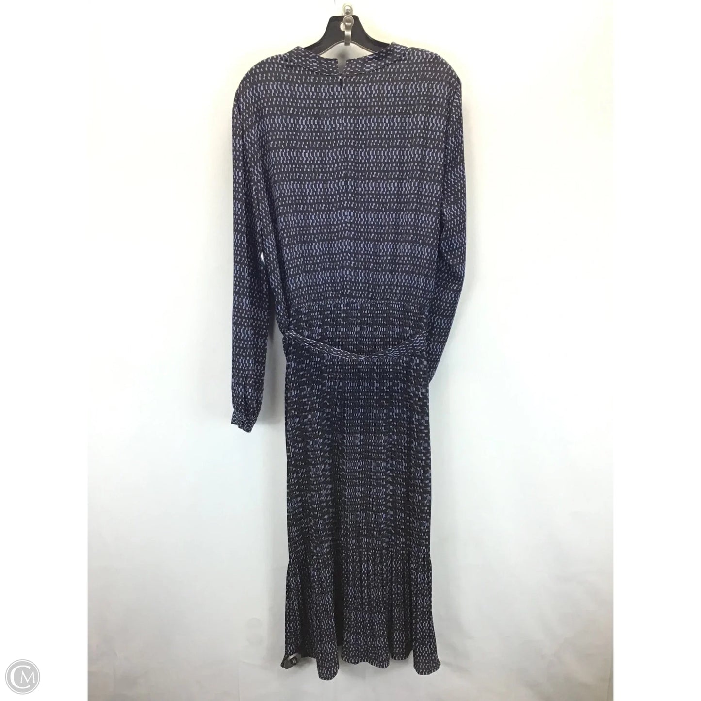 Dress Casual Midi By Anne Klein In Black & Blue, Size: Xl
