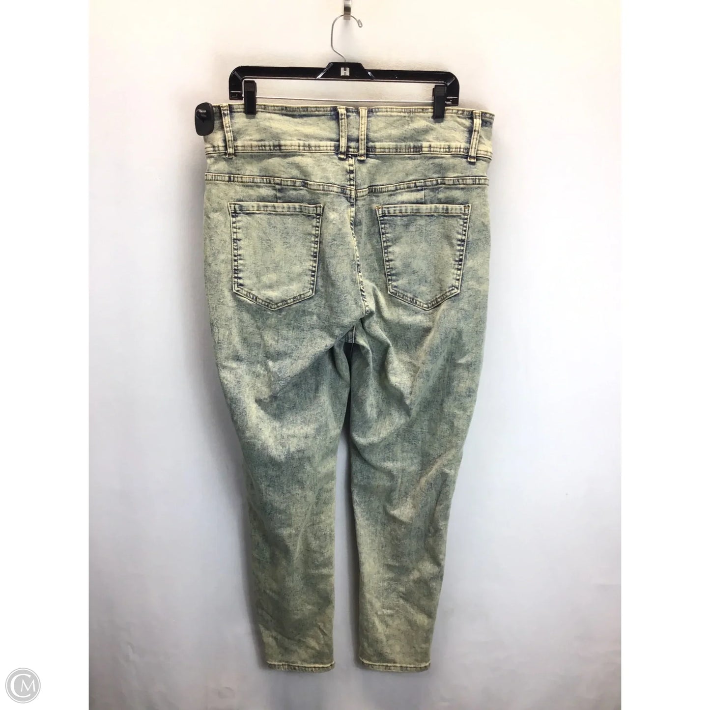 Jeans Skinny By Shein In Blue & Tan, Size: 2x