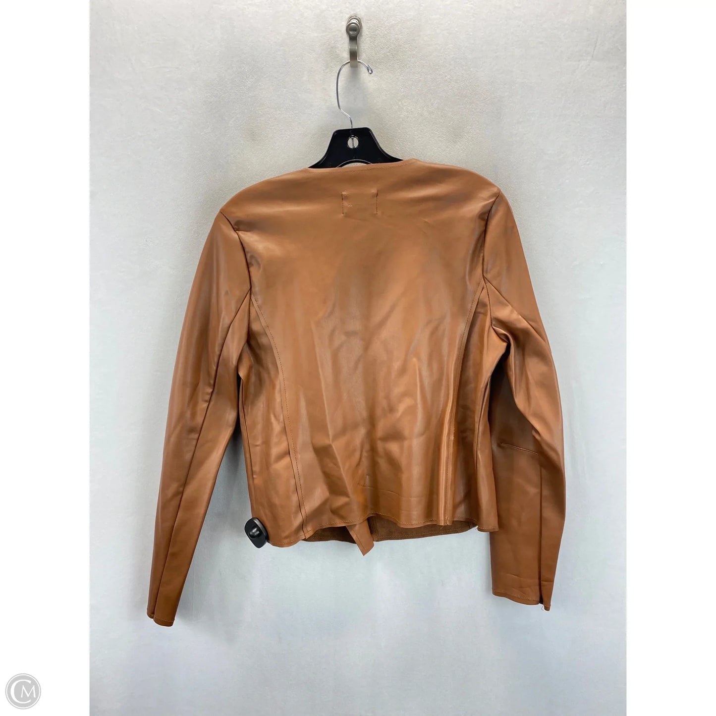 Jacket Moto By Worthington In Brown, Size: S