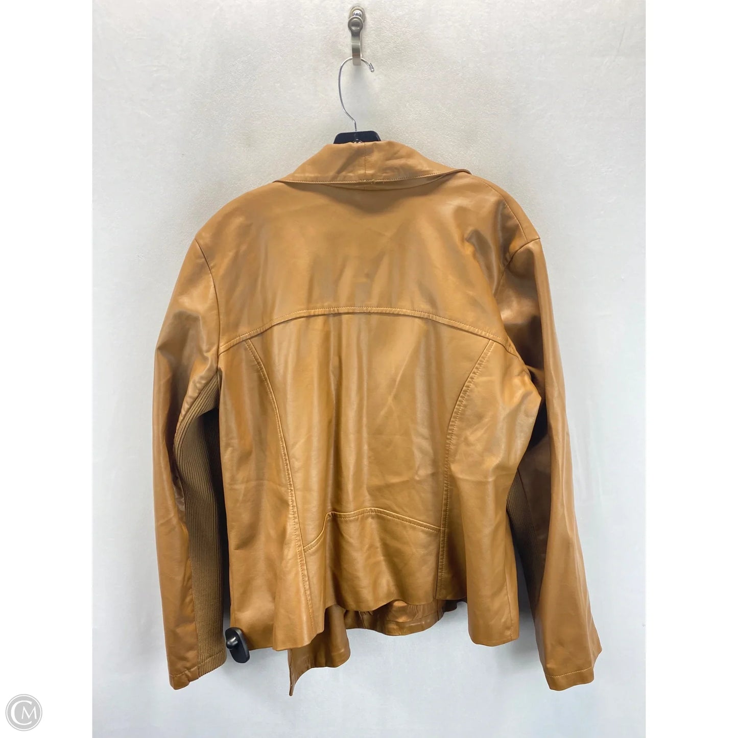 Jacket Moto Leather By Bb Dakota In Brown, Size: 1x