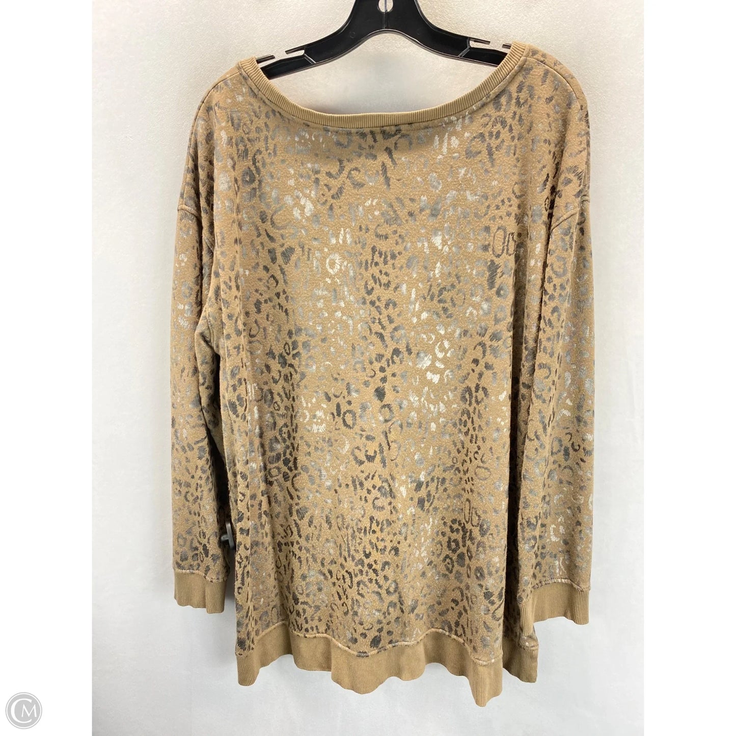 Top Long Sleeve By Jane And Delancey In Animal Print, Size: Xl