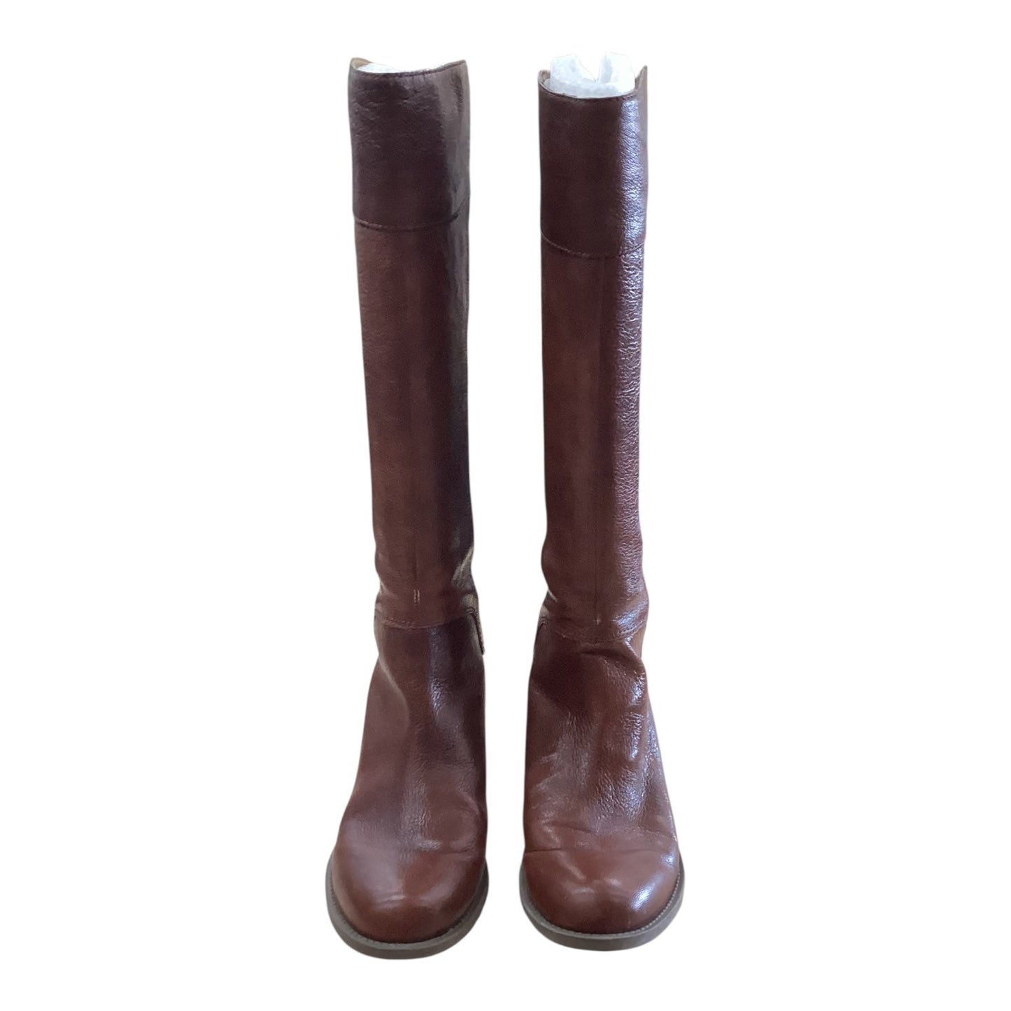 Boots Knee Flats By Nine West In Brown, Size:7.5