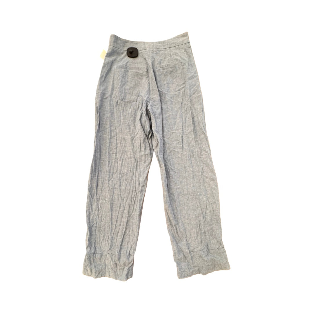 Pants Linen By Zara In Blue, Size:M