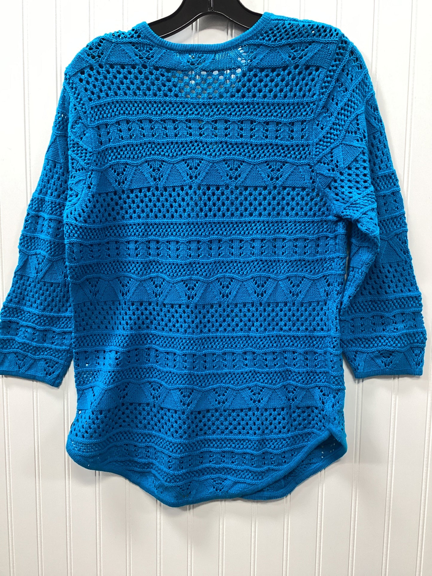 Top Ls By Jeanne Pierre In Blue, Size:L