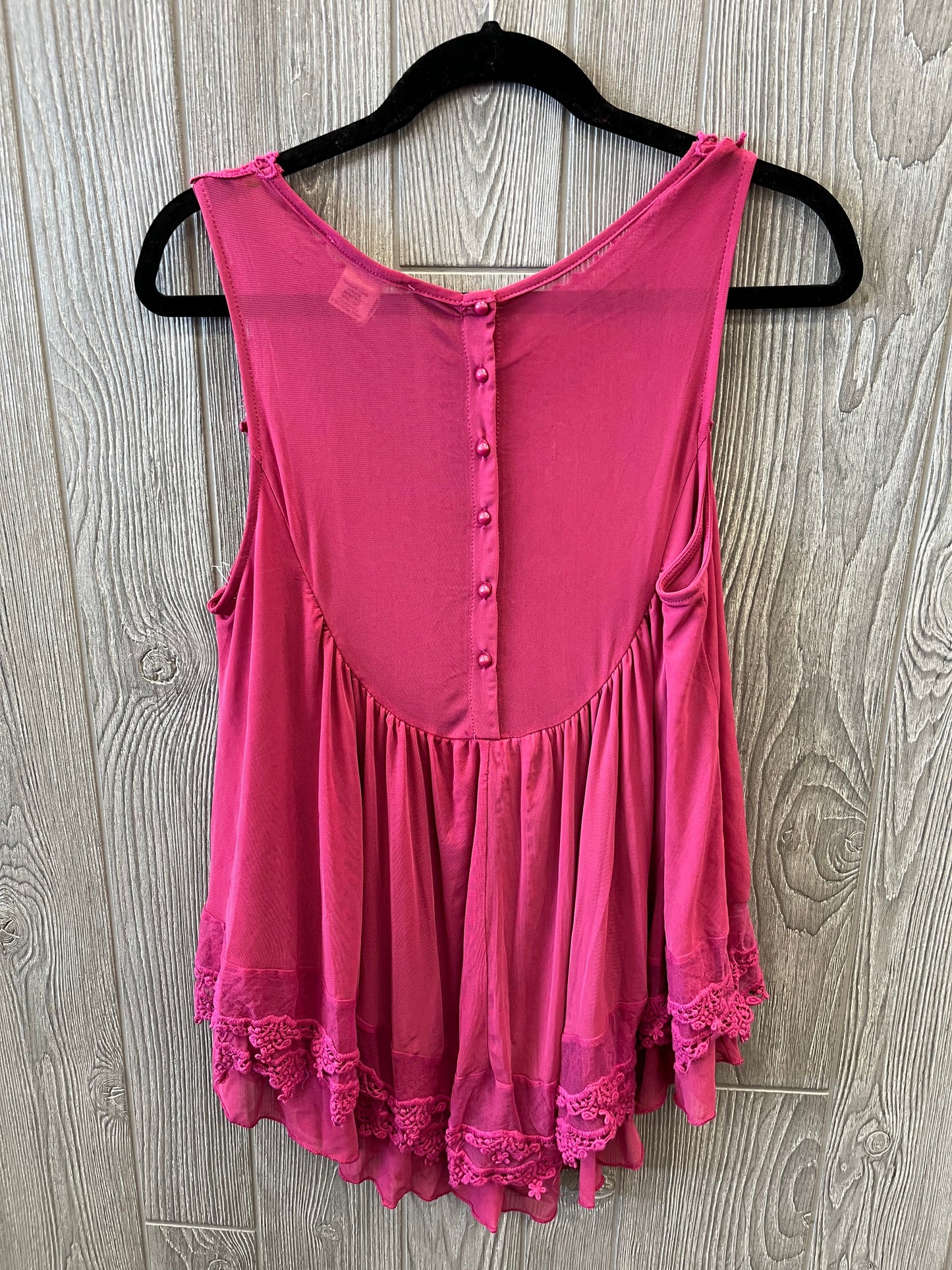 Purple Top Sleeveless Clothes Mentor, Size M