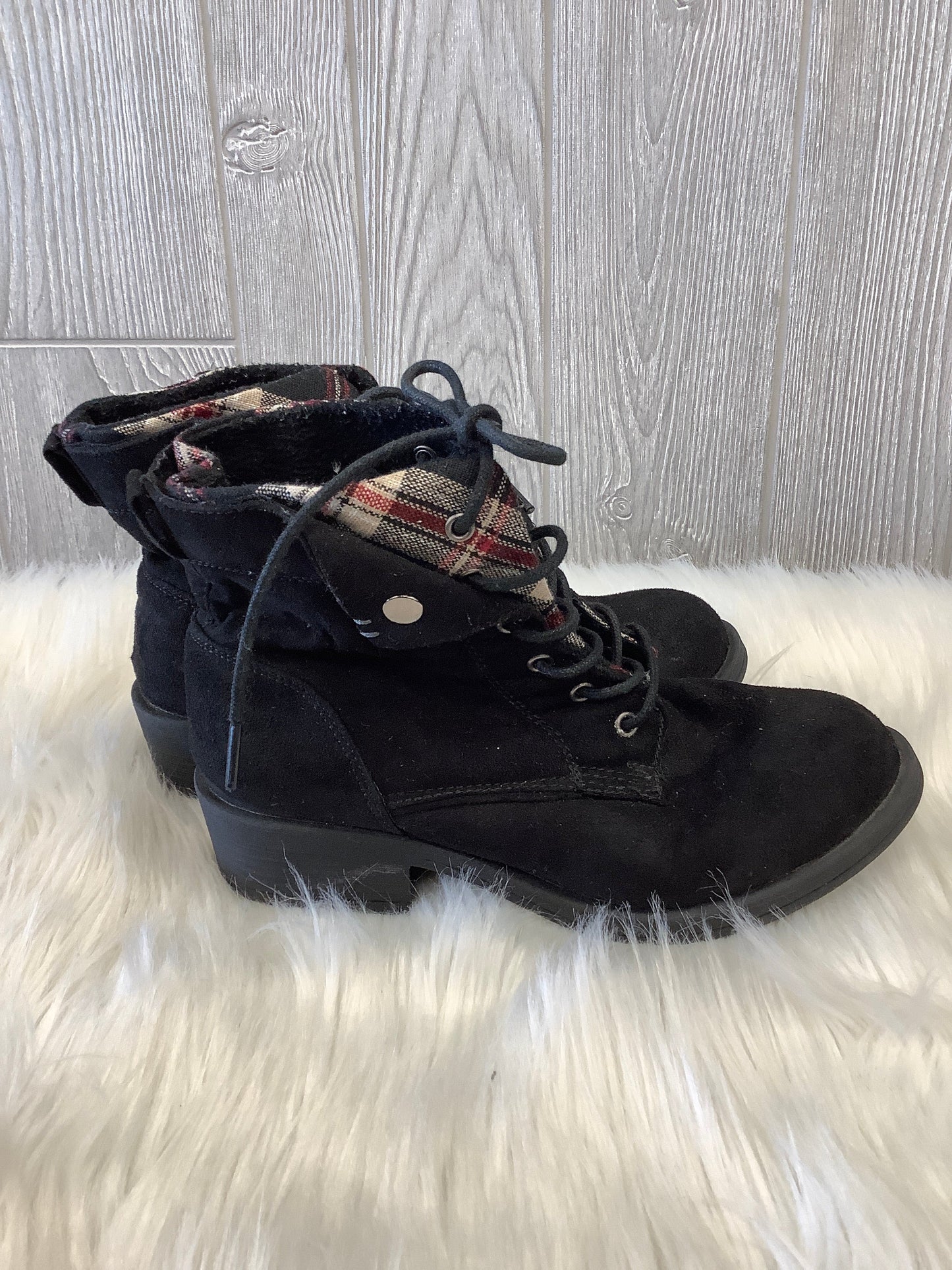 Boots Ankle Flats By Rock And Candy In Black, Size: 7