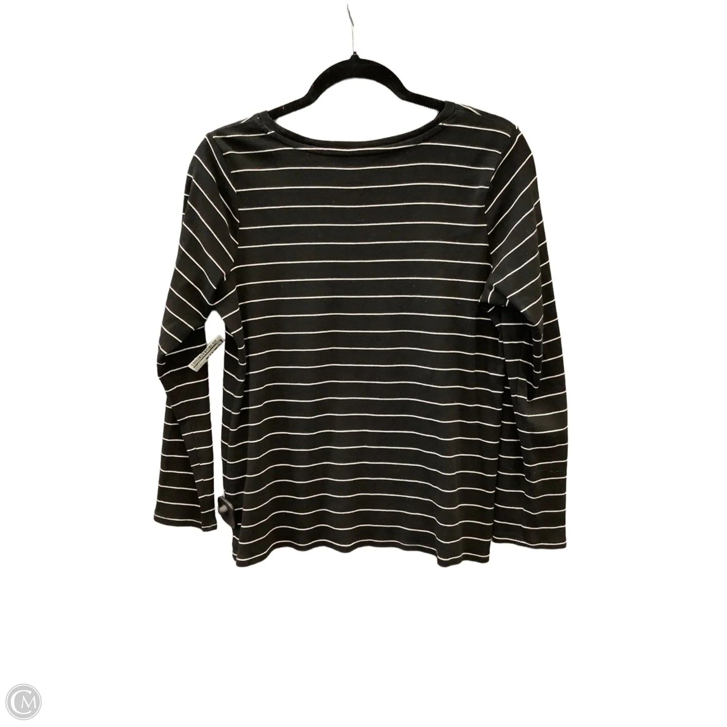 Top Long Sleeve By J. Jill In Black, Size: Mp