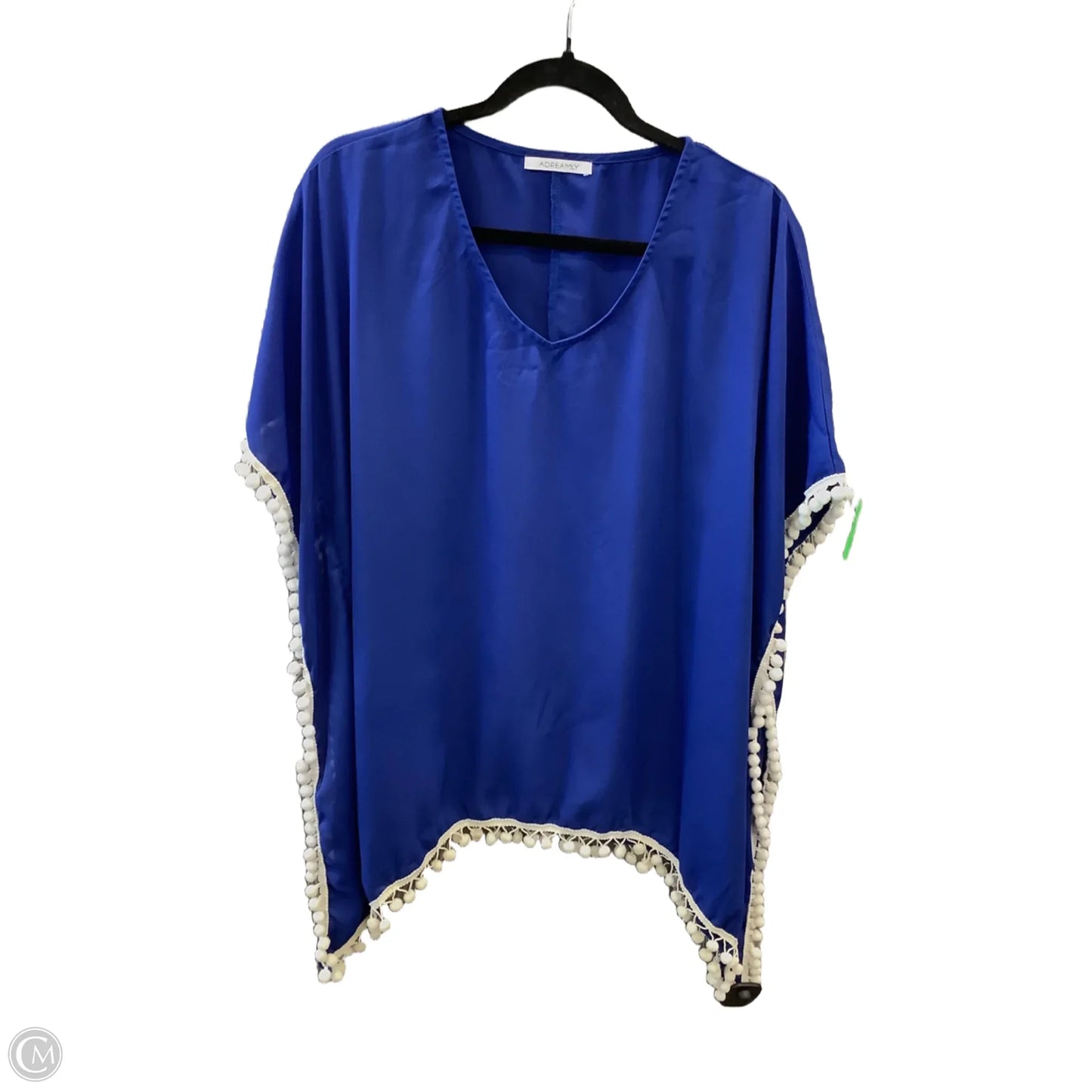 Poncho By Clothes Mentor In Blue, Size: Osfm