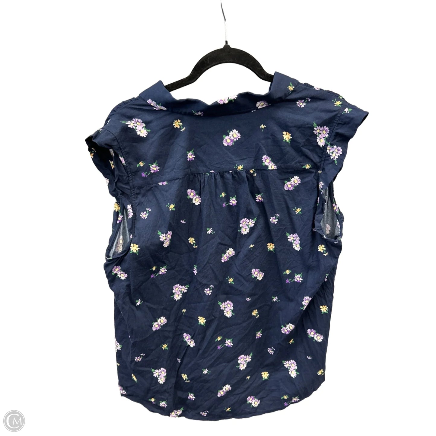 Top Sleeveless By Loft In Navy, Size: Xl