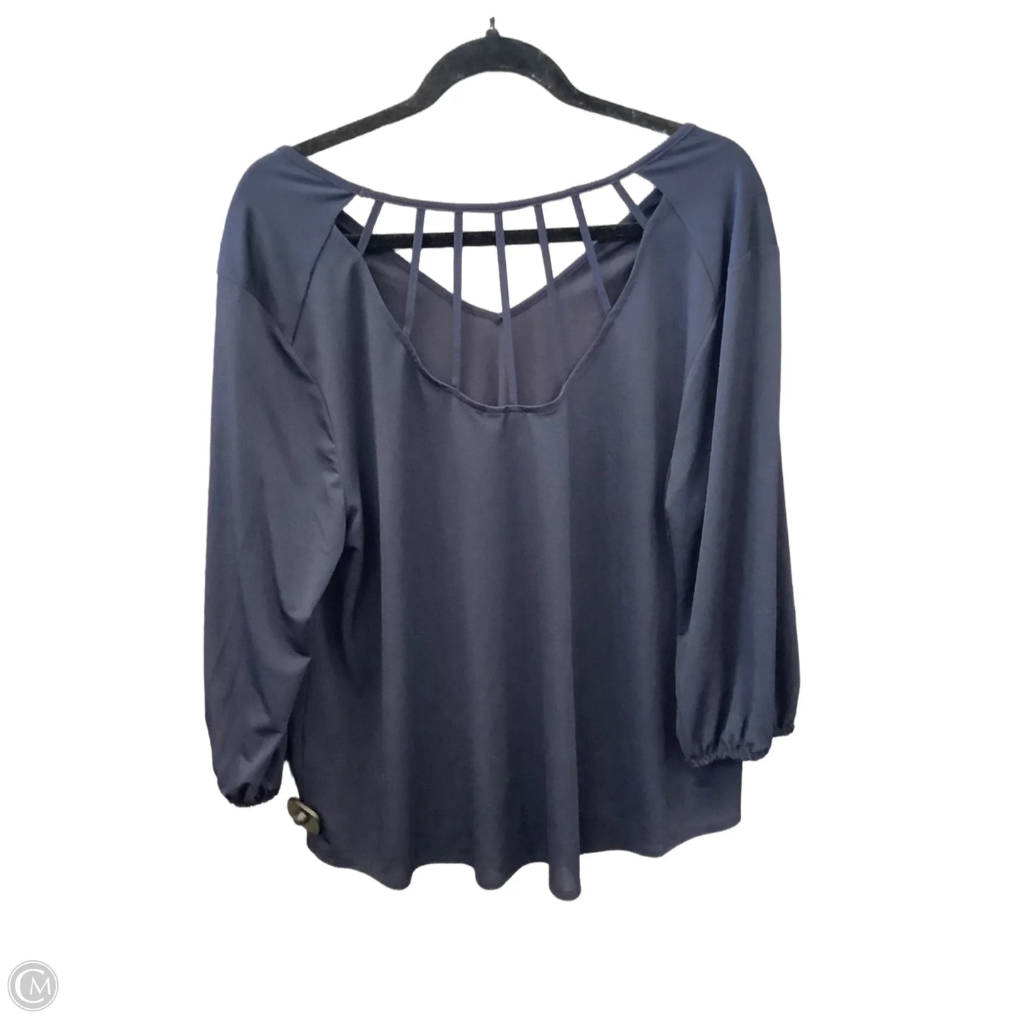 Blouse 3/4 Sleeve By Cato In Ombre Print, Size: 1x