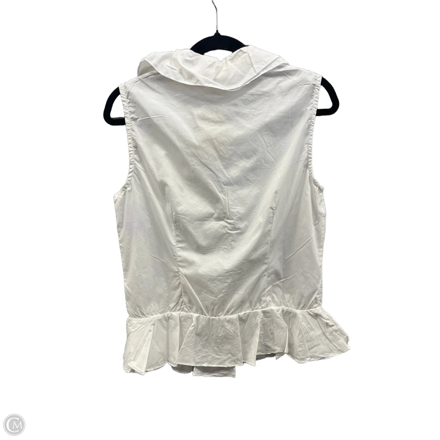 Blouse Sleeveless By Clothes Mentor In White, Size: L