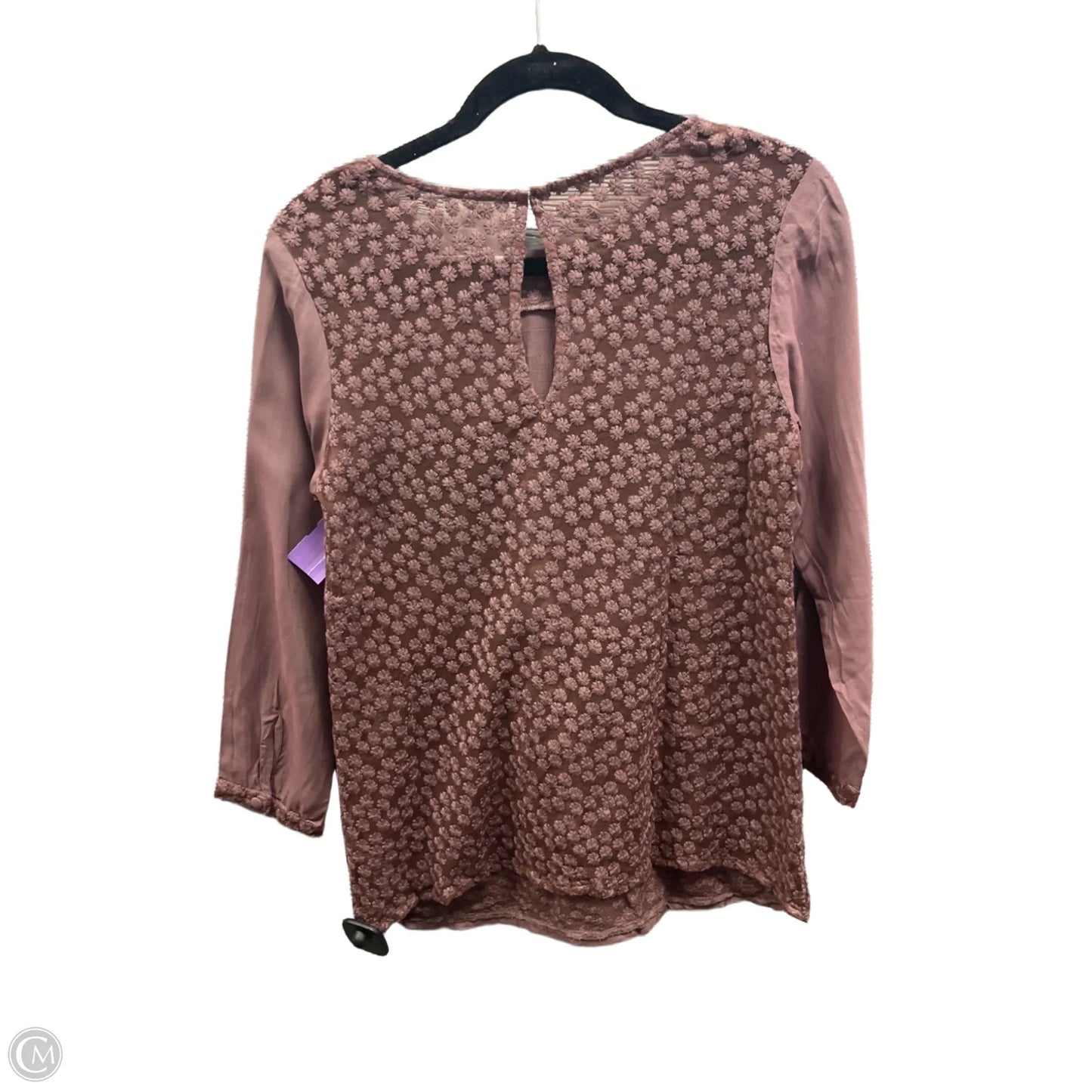 Top Long Sleeve By Clothes Mentor In Mauve, Size: S