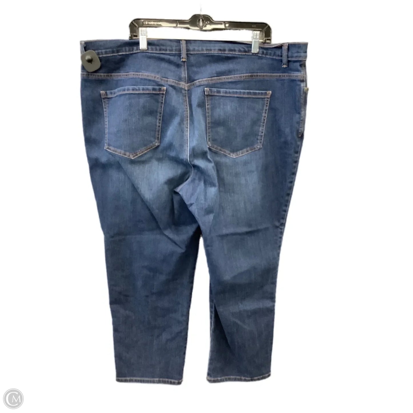 Jeans Straight By Gloria Vanderbilt In Blue Denim, Size: 22