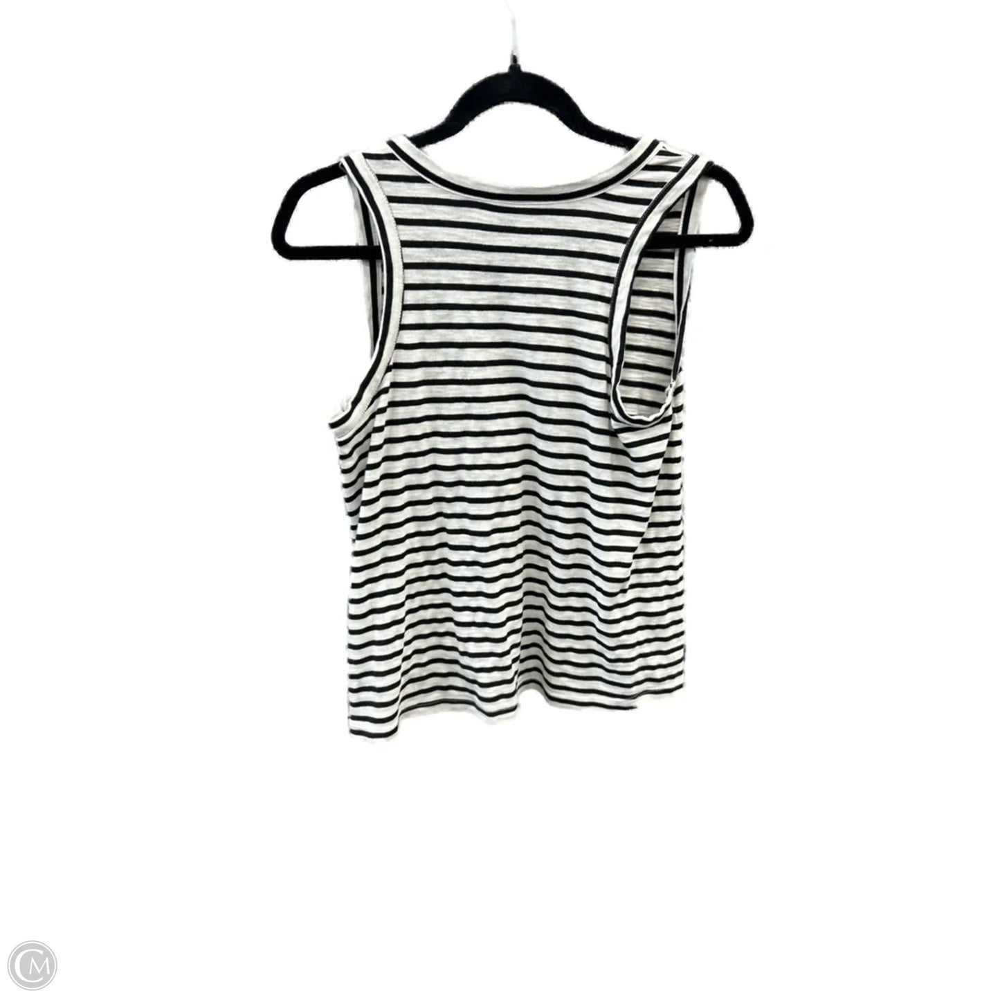 Top Sleeveless By Clothes Mentor In Black & White, Size: M