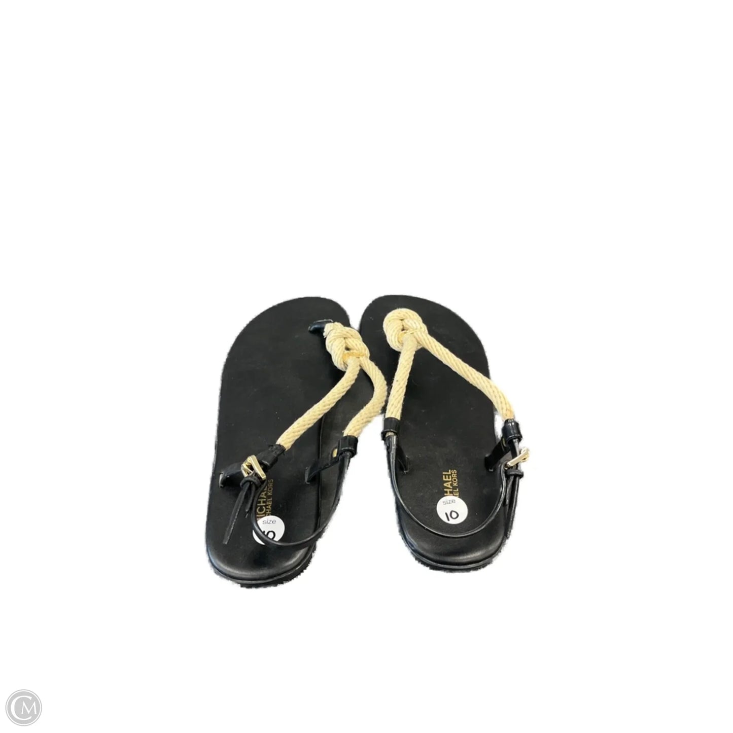 Sandals Flats By Michael By Michael Kors In Black, Size: 10