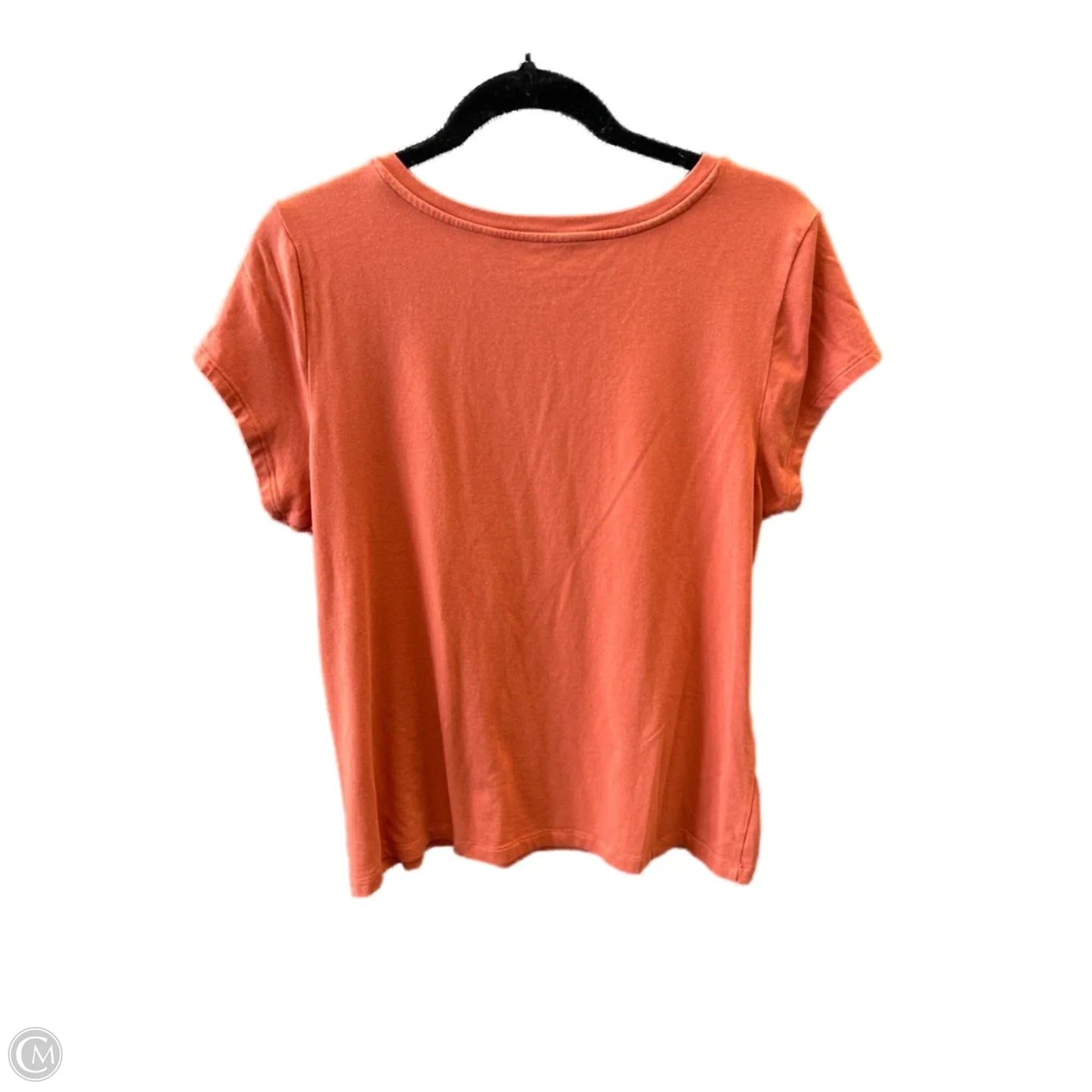 Top Short Sleeve Basic By Tahari By Arthur Levine In Orange, Size: Xl