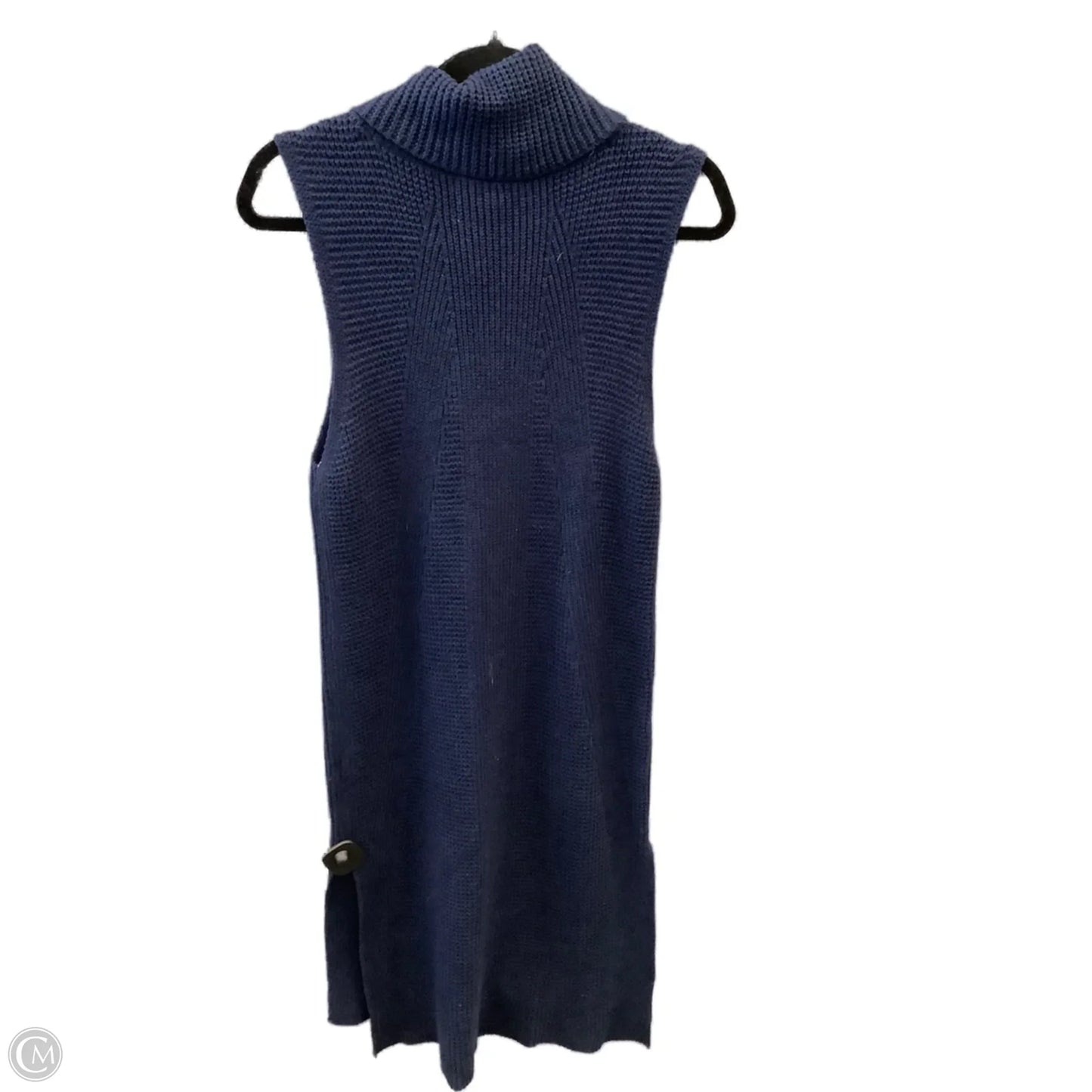 Dress Casual Midi By White House Black Market In Navy, Size: M
