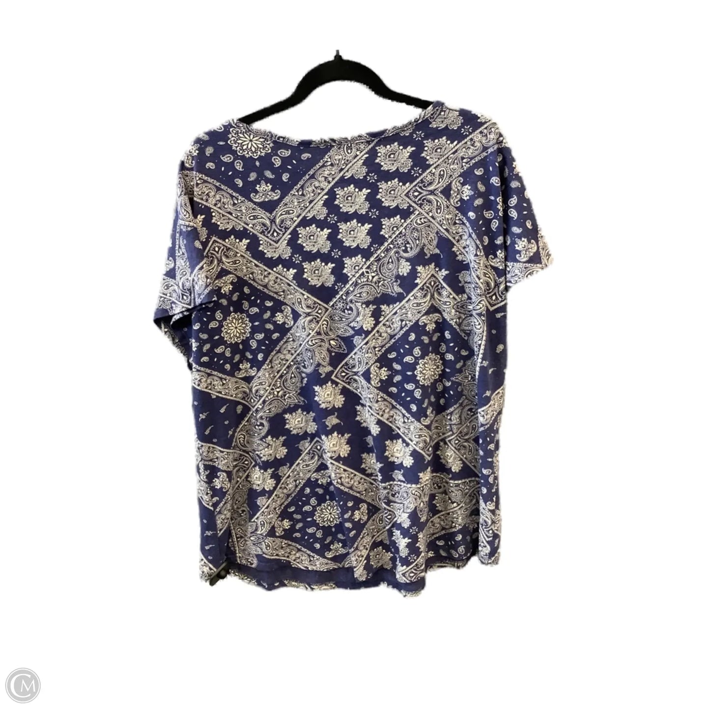Top Short Sleeve By Sonoma In Blue, Size: Xxl