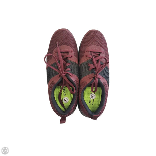 Shoes Athletic By Reebok In Maroon, Size: 10.5