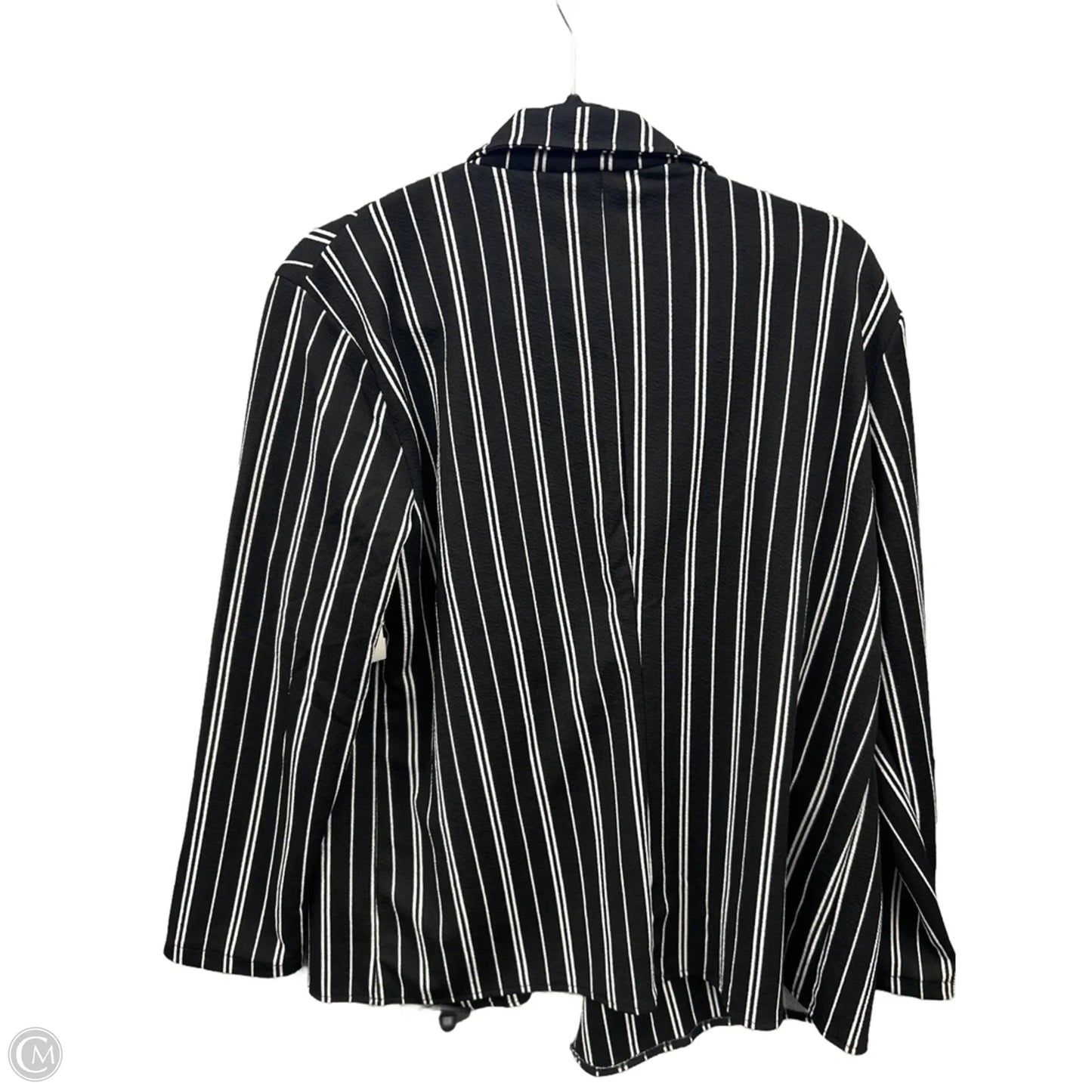 Blazer By Clothes Mentor In Black & White, Size: 2x