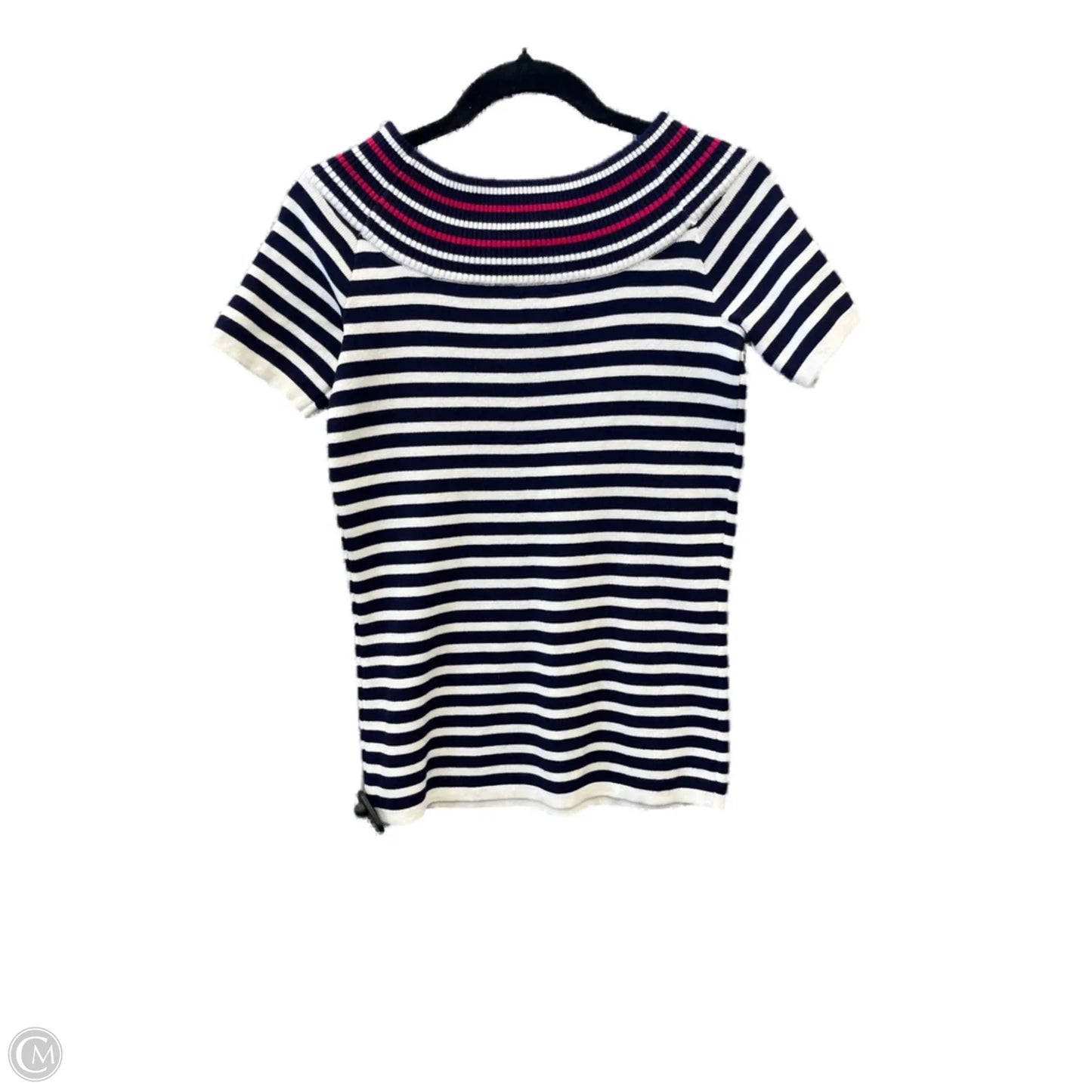 Top Short Sleeve By Ny Collection In Navy, Size: M