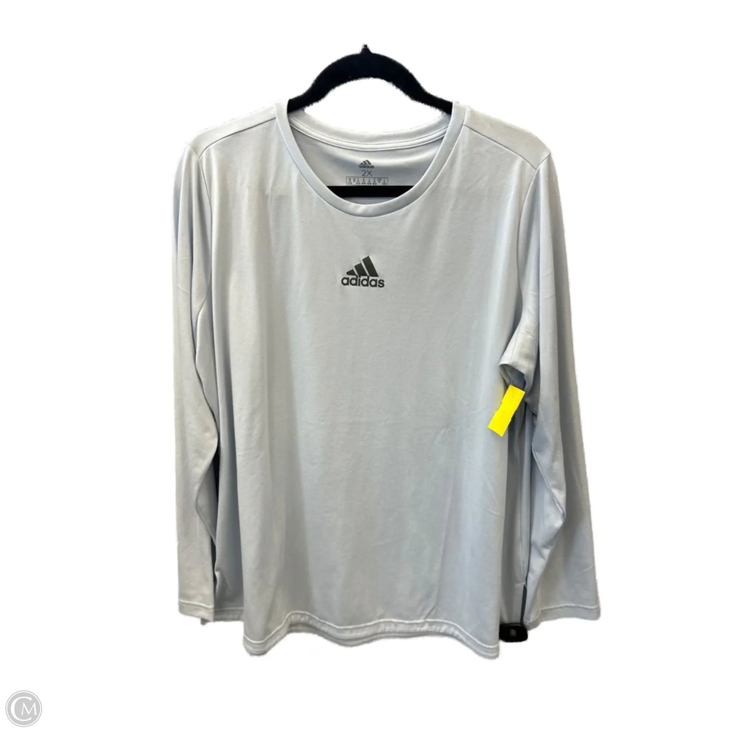 Athletic Top Long Sleeve Crewneck By Adidas In Blue, Size: 2x
