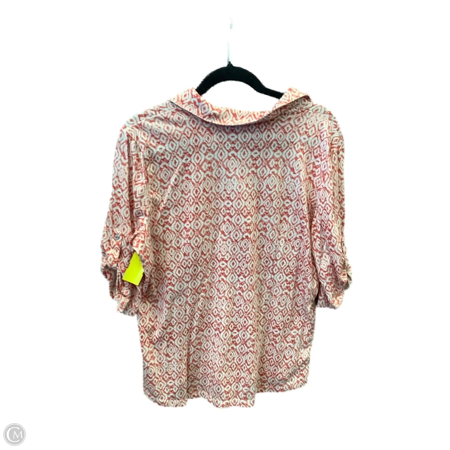 Top 3/4 Sleeve By Emily Daniels In Red, Size: L