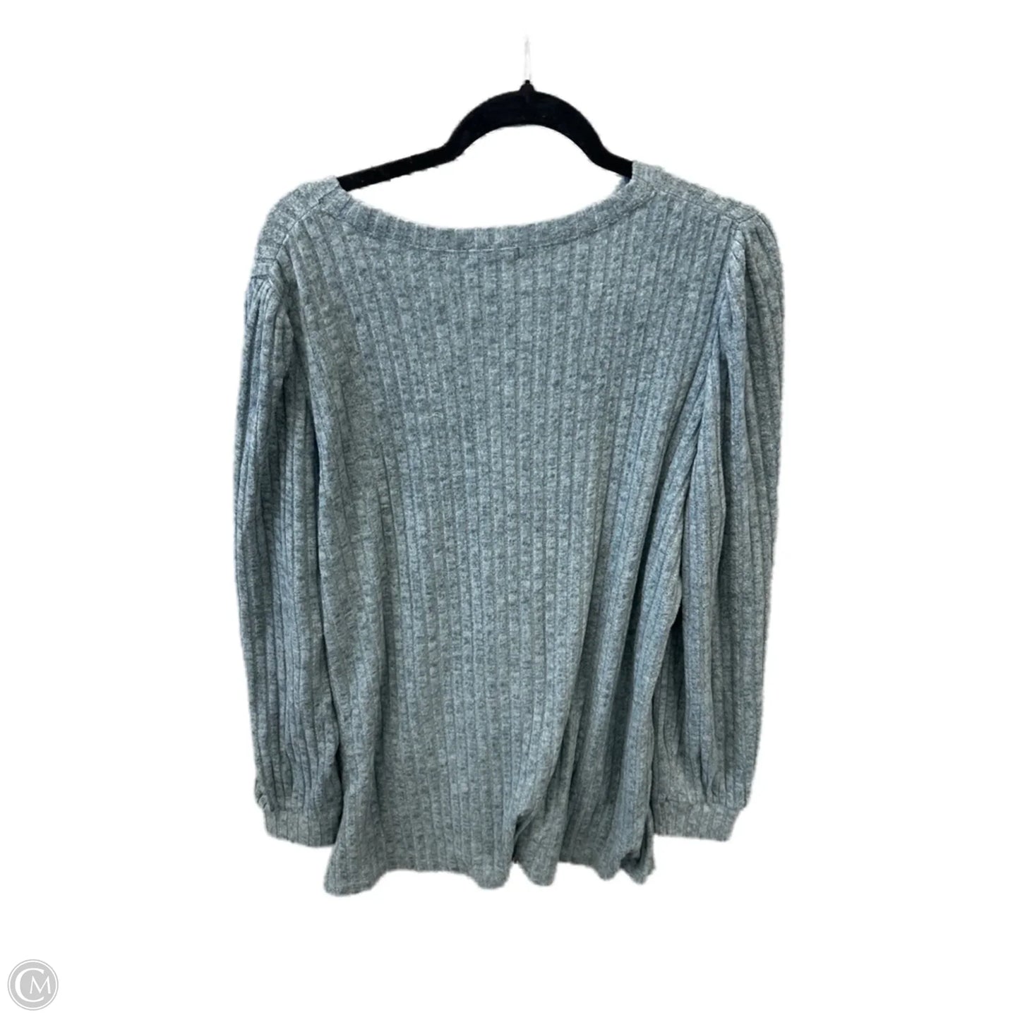 Top Long Sleeve By Clothes Mentor In Blue, Size: Xxl