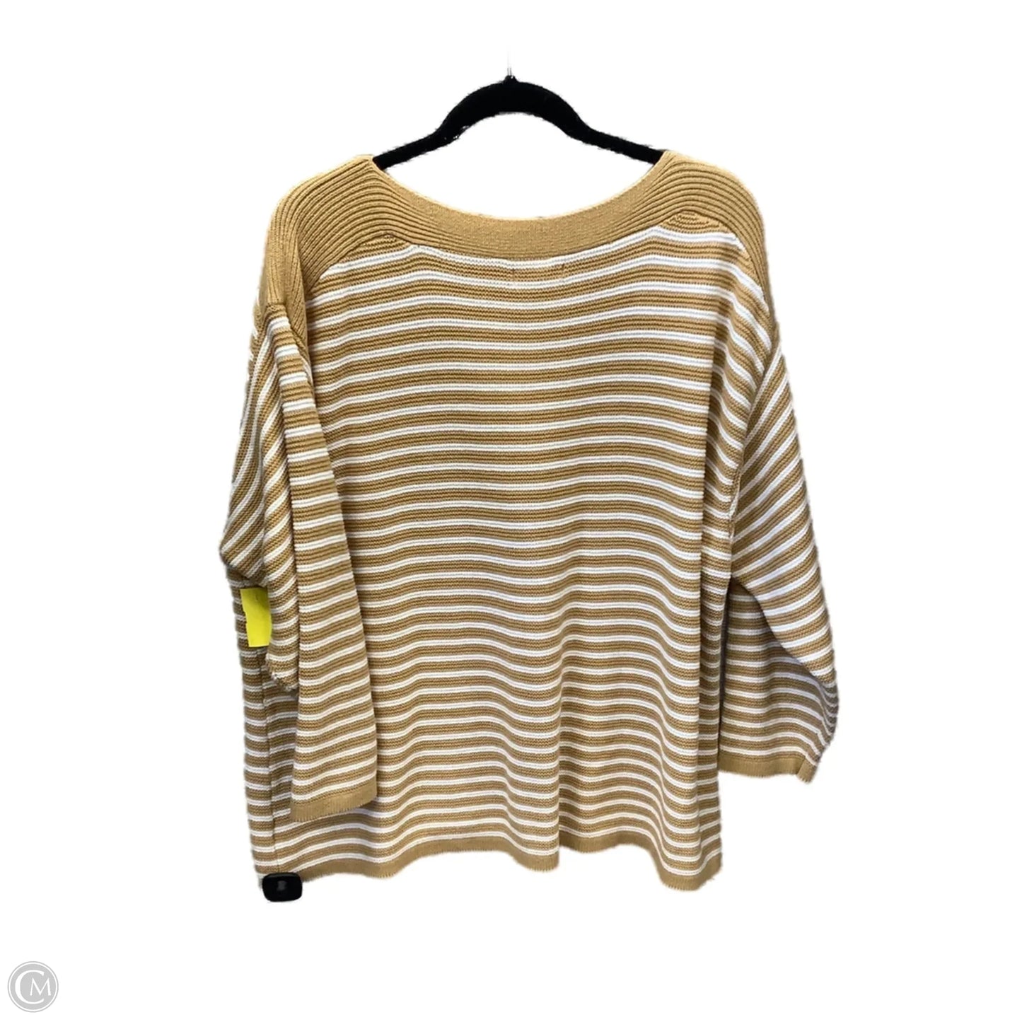 Sweater By Croft And Barrow In Gold, Size: 2x