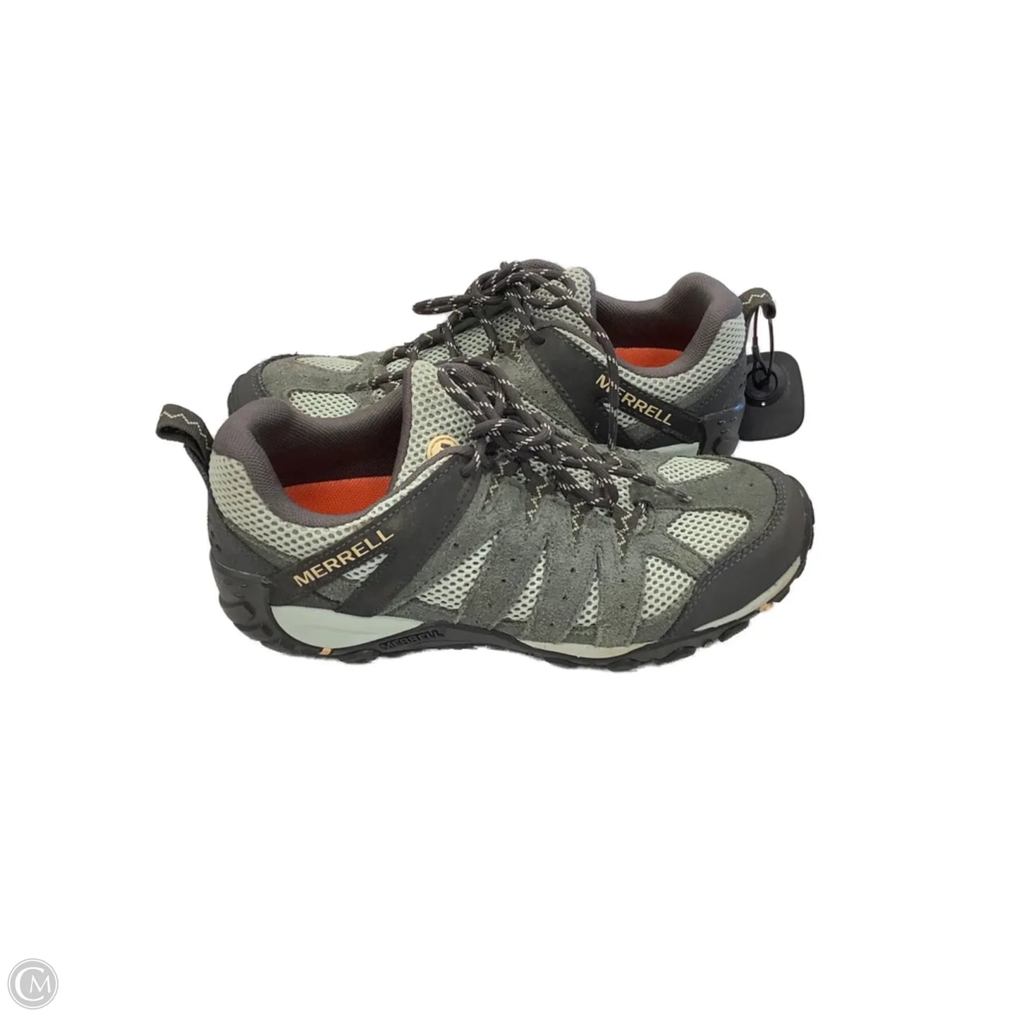 Shoes Hiking By Merrell In Green, Size: 8