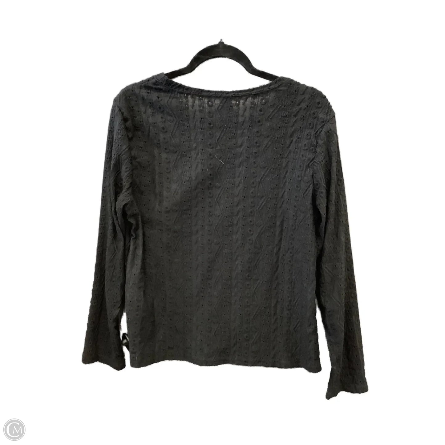 Top Long Sleeve By Shein In Black, Size: L