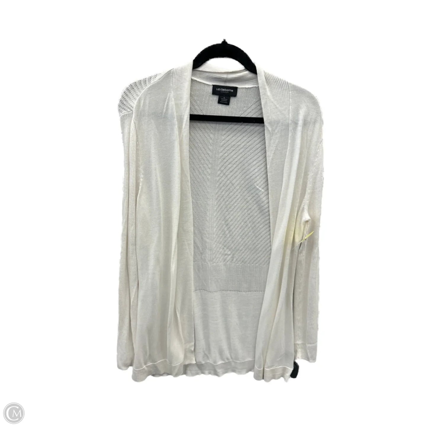 Cardigan By Liz Claiborne In White, Size: L