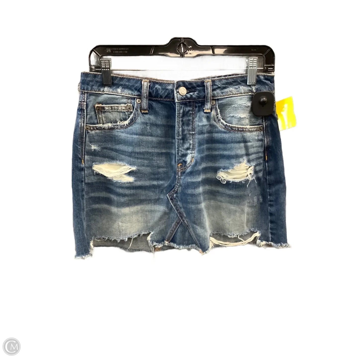 Skirt Mini & Short By American Eagle In Blue Denim, Size: 4