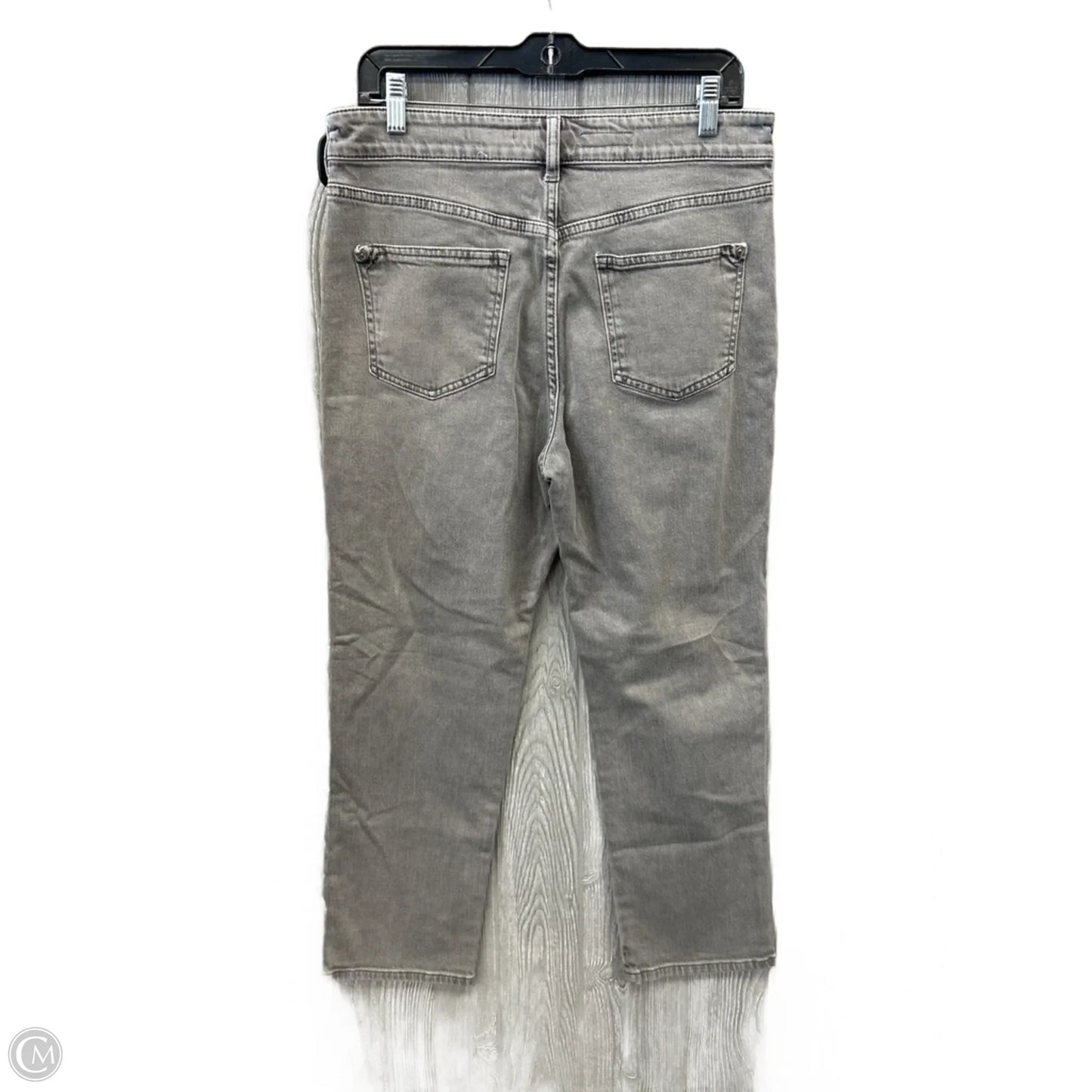 Jeans Straight By Pilcro In Grey Denim, Size: 8
