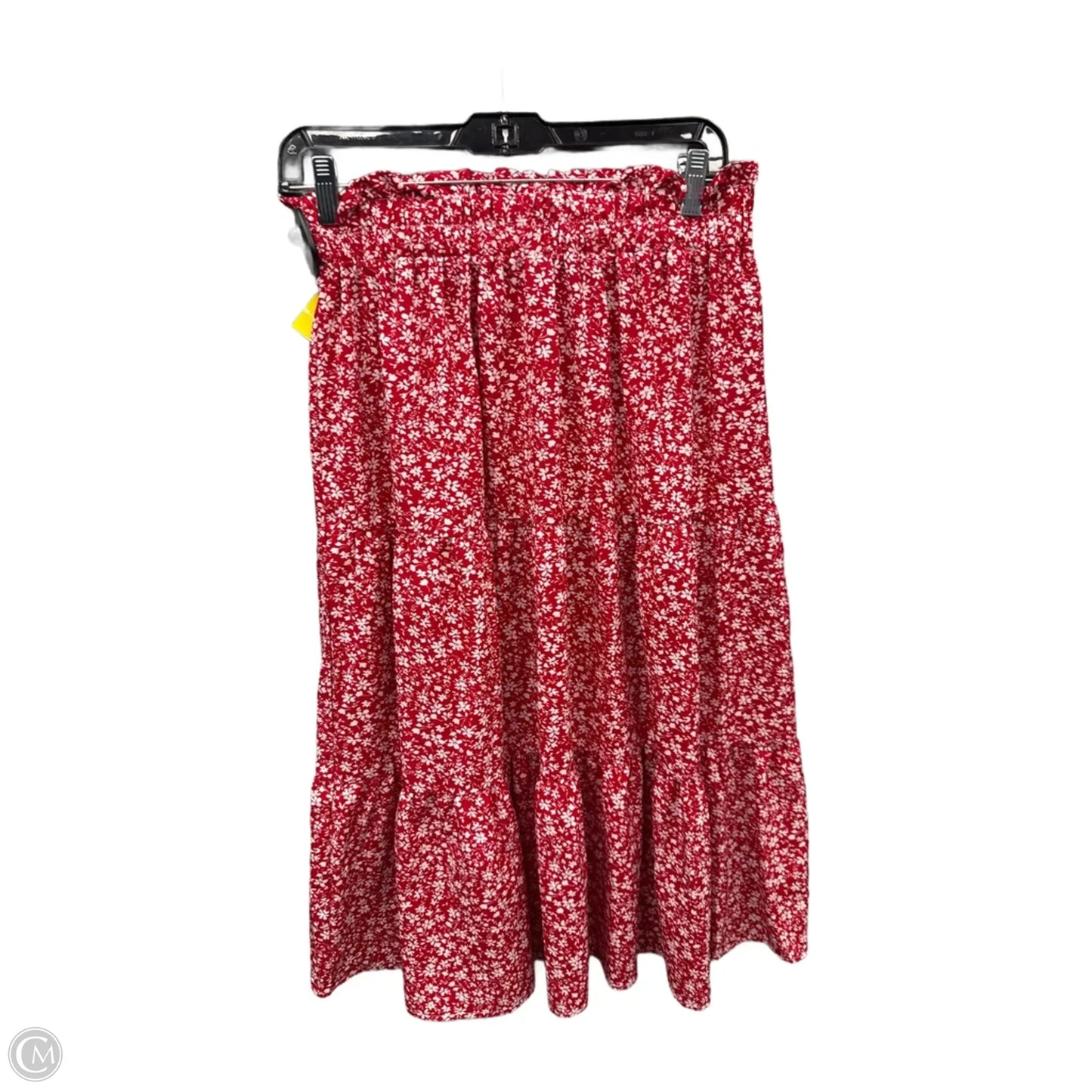 Skirt Midi By Clothes Mentor In Red, Size: 8