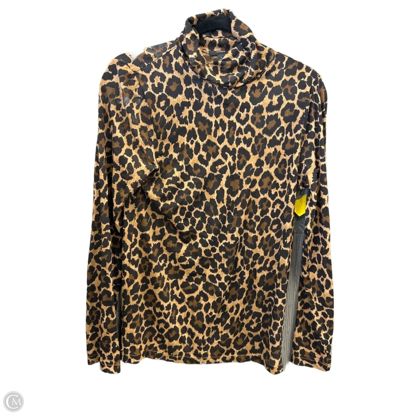 Top Long Sleeve By J. Crew In Animal Print, Size: L