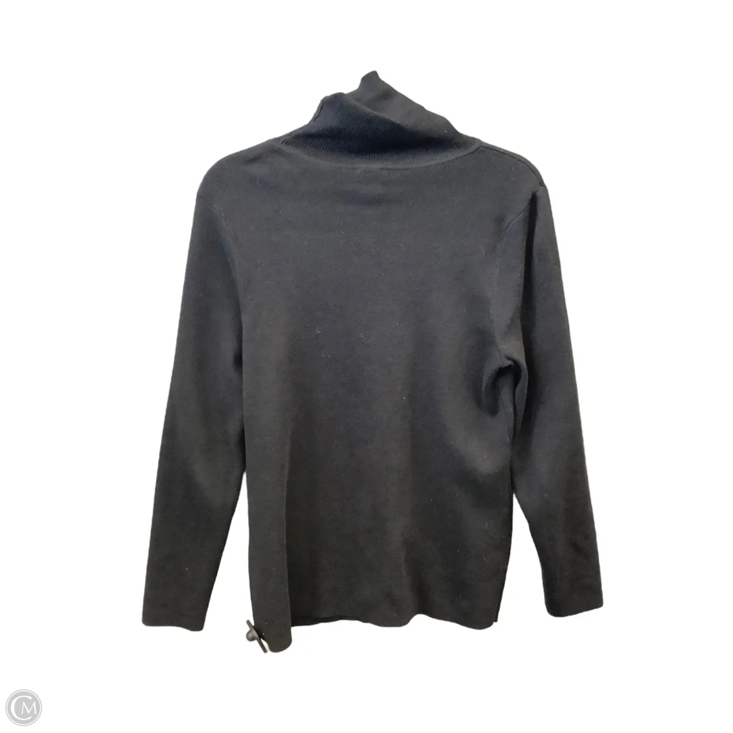 Top Long Sleeve By Chicos In Black, Size: L