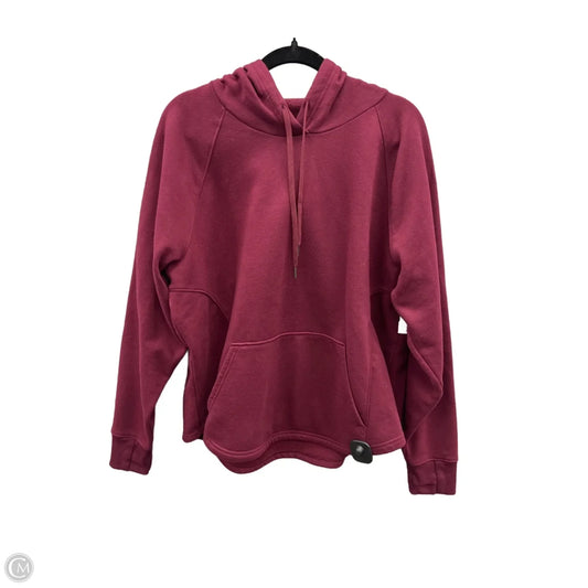 Sweatshirt Hoodie By Tek Gear In Maroon, Size: 1x