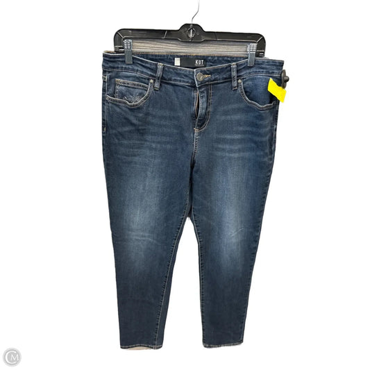 Jeans Skinny By Kut In Blue Denim, Size: 14