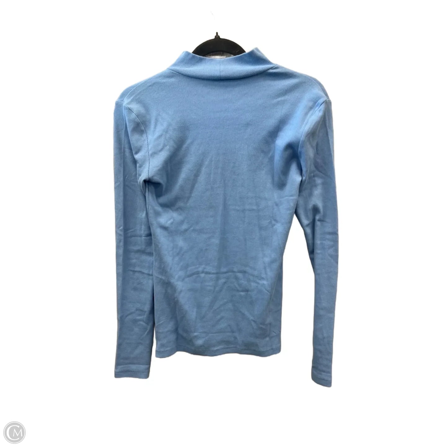 Top Long Sleeve By Banana Republic In Blue, Size: S