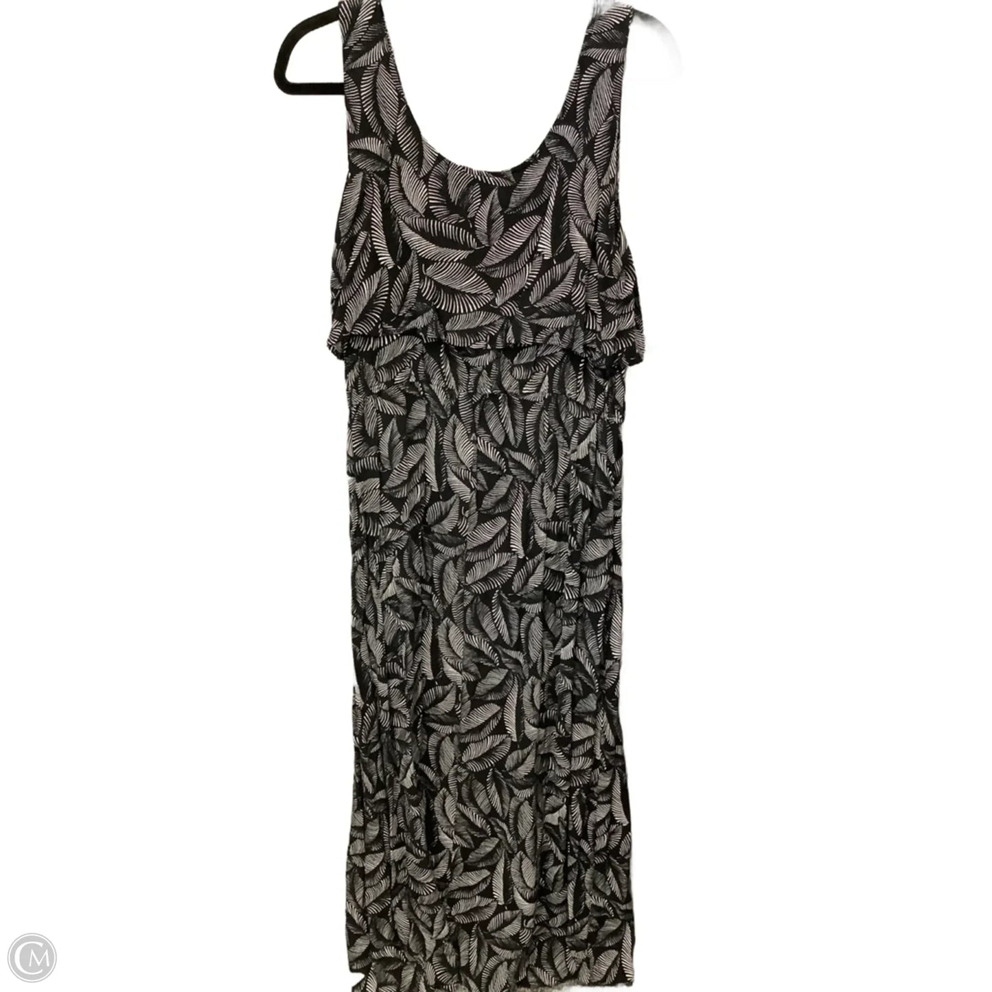 Dress Casual Maxi By Merona In Black, Size: L